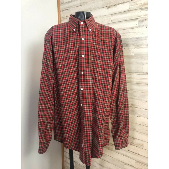 Ralph Lauren Other - Classic Ralph Lauren Polo Red Plaid Button Down Shirt 100% Cotton Men's Sz. L
